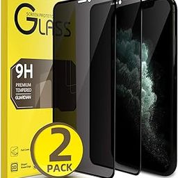 XYYZYZ Tempered Glass (2 Pack) Privacy Screen Protector For Iphone 11 Pro Max Iphone Xs Max (6.5 Inch) Full Coverage, Anti Spy Tempered Glass Film, Easy Installation, Case Friendly-27