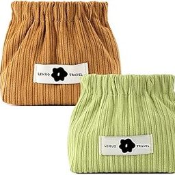 Self-Closing Mini Storage Corduroy Pouch Organizer for Handbags and Travel– 13x12 cm, Pack of 2-image-8
