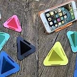 DEVCOMM I KHODAL Tabletop Universal Desk Table Mobile Holder Stand Triangle Pyramid Shape Mobile Holder - Anti Slip, Safe, Multi Angle Table Mobile Holder, Mobile Mount, Mobile Stand - Pack of 6-12