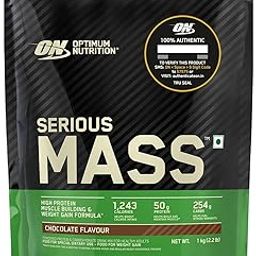 Optimum Nutrition (ON) Serious Mass High Protein High Calorie Weight Gainer Powder - 1 kg (Chocolate) with Vitamins and Minerals, Suitable for Vegetarians-38
