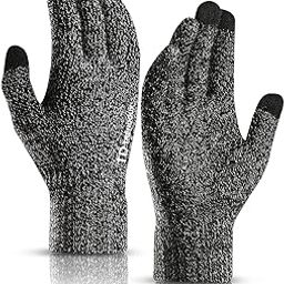 Winter Gloves for Men and Women - Upgraded Touch Screen Anti-Slip Silicone Gel - Elastic Cuff - Thermal Soft Wool Lining - Knit Stretchy Material-image-40