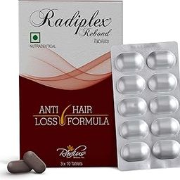 Radiplex Rebond Hair Nourishment Tablets | Supports Hair Strength Growth & Scalp Health | Biotin Zinc Amino Acids & Natural Extracts | For Men & Women | 30 Tablets-image-15