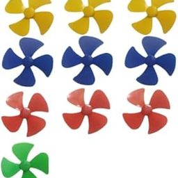 Plastic Fan Blades, 4 Pcs 40mm Dia 4 Wing Propeller for DIY Projects, Kids Science-image-59