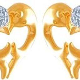 Gold and Diamond Stud Earrings for Women-image-81