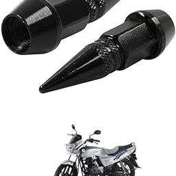 LOVMOTO Universal Spiked Valve Caps,Aluminum Alloy Dustproof and Waterproof Tire Valve Stem Caps, Suitable for Cars, Trucks and Motorcycles (2PCS Black) Comfortable with Free-dom-image-30