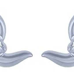 18k (750) White Gold and Diamond Stud Earrings for Women-image-87