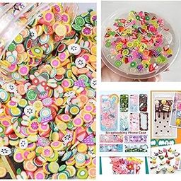 Kavya Craft Present 40g Fruit Resin Flatbacks Polymer Clay Decoration Filler DIY Mud Particles Sprinkles for Scrapbook Phone Case Nail Art Miniature Fairy Garden - Multicolour-picture-16