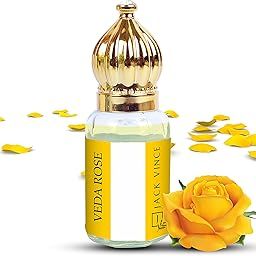 JACK VINCE Veda Rose Attar | Divine Pooja Fragrance | Long Lasting Alcohol-Free Rose Perfume for Men & Women | For Temple, Meditation, Daily Use, Festivals, Gifting, Spiritual Events | 6ml Roll-On-53