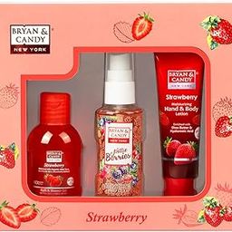 Bryan & Candy Strawberry Bath Kit Women's Day Gift Set For Women| Shower Gel, Fragrance Mist, Hand & Body Lotion | Vegan, pH 5.5, SLS & Paraben-Free (Bath Kit)-image-43
