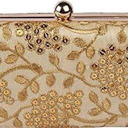 Handicraft Hand Embroidered Box Clutch Bag Purse for Bridal, Casual, Wedding Bag for Women & Girls-image-91