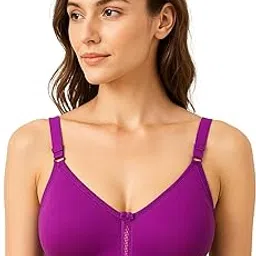 sona M1020 Non-Padded Non-Wired Molded Medium Coverage T-Shirt Bra with Adjustable Straps-picture-15