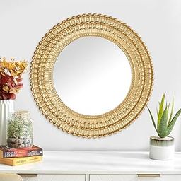 Home Centre Corsica Reflection Gold Round Mirror-image-15