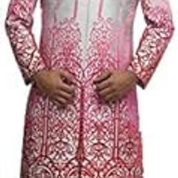 Men`S Grey AMBERE Leger Cutting Velvet and Maroon Churidar Pajama-image-1