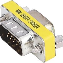 MX VGA Male to Female Coupler Adapter, Vga Cable Jointer HD15 Mini Gender Changer for SVGA, VGA M/F Coupler Connector for Extending Cables or Gender Conversion-32