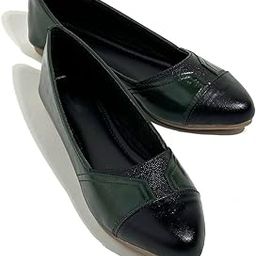 Imported Vegan PU Bellies for Women | Stylish Ballet Flats with Black Toe-Cap | Comfortable, Soft, Slip-On Belly Shoes for Office, Casual, Daily, Party, Formal & Ethnic Wear-image-34