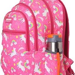 35L Genuine Backpack for Boys & Girls - Smart Coaching School Bag, Waterproof, Floral Pink-image-40