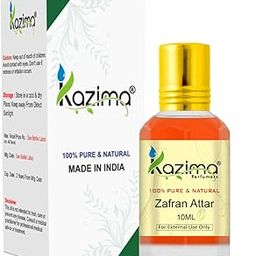 KAZIMA Zafran (Saffron) Attar Perfume For Unisex - Pure Natural Undiluted (Non-Alcoholic) (10ml)-picture-38