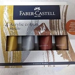 FABER-CASTELL Creative Studio Metallic Acrylic Set of 4-image-3