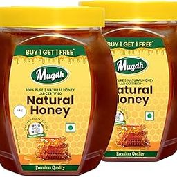 Mugdh Pure Honey 1Kg Each (Buy 1 Get 1 Free) | 100% Natural and Ayurvedic, Rich in Vitamins and Minerals, Helps in Cough & Good for Heart Health | No Added Sugar or Adulteration-image-40