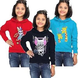 Women's Oversized Sweatshirt,Girls F/S Hoody Style, Long Sleeve, Regular Fit Casual for Girls-4