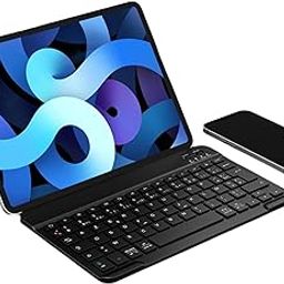 Wireless Keyboard for IPad,MacOS,Apple,Android or Chrome os Compatible with Pc, Mac, Laptop, Smartphone, Tablet Wireless Bluetooth Multi-Device- Black-image-76