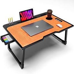 Rellon Industries Study Table for Students Bed Table for Study Foldable Laptop Table Portable & Lightweight Mini Table Bed Reading Table,Laptop Stands, Laptop Desk (A2)-26