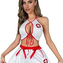 Women Lingerie Set Lace Teddy Strap Babydoll Lingerie Honeymoon Bikini with Panty-image-48