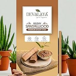 Devalaya Musky Sandalwood Premium Incense Sticks (180 Sticks), Bamboo-Less Dhoop Sticks, Agarbatti for Pooja, 100% Charcoal-Free, 3-inch Length with Ceramic Strand (Pack of 12)-image-92