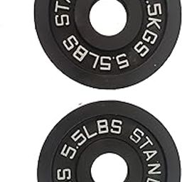 FITTTECH Standard Olympic Casting Weight Plates, with Handles & 51MM Diameter, Cast Iron Coated Professional Weight Plate Pair for Dumbbells & Exercise, Spare Gym Weight Plates for Strength Training, Dumbbell Plates. (2.5kg Set of 2)-image-58