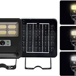 Homehop Solar Street Light Outdoor LED Waterproof 50 Watt Wireless Motion Sensor high Power Lamp for Home, Garden, Wall, Pathway, Dusk to Dawn (4000mAh/3.2V/3 Colour-ABS)-image-95
