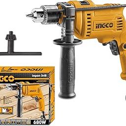 INGCO Impact Drill, 680W | 0-3000rpm | 13mm Power Hammer Drills, Variable Speed Corded Drill Machine, Froward/Reverse Switch Electric Drill with Depth Gauge Home Improvement Construction Concrete-image-56