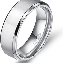 Titanium Rings 4MM 6MM 8MM 10MM Band in Comfort Fit Matte for Men Women-image-14
