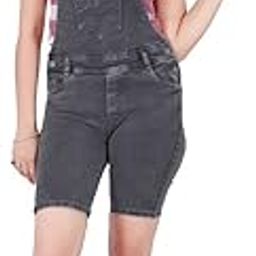 Women's Stretchable Denim Dungaree-picture-0
