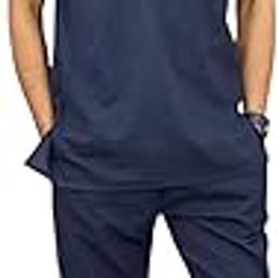 Cotton Men's Kurta Pyjama Set, Mandarin Neckline, Full Sleeves, Hip-Length Kurta, Traditional, Stylish-image-73
