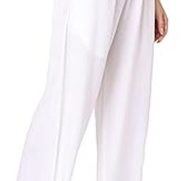Solid Rayon Palazzo for Women/Girls | Palazzo with Pocket | Comfortable (White)-image-24