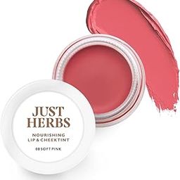 Just Herbs Lip and Cheek Tint Blush | Lip Tint & Stain for Women | Organic, Herbal & Natural Lip and Cheek Tint | Paraben Free Lip Tint | Long-lasting Tint (Soft Pink)-22