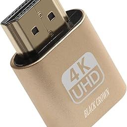 BLACK CROWN HDMI Dummy Plug Headless Ghost Display Emulator DDC EDID Emulator 4K@60Hz. Headless Display Adapter.(Rose Gold).-image-14