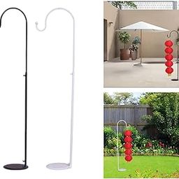 UJEAVETTE Shepherds Hooks Gift Decoration Hanging Plant Stand for Hanging Bird Feeders Black Venue Decorations-image-28