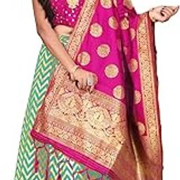 Girl's Treditional Wear Heavy Banarsi Jacquard Soft Silk Bridal Fully Stitched Lehanga Choli With Dupatta Set.-picture-46