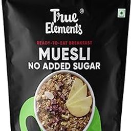 True Elements Muesli No Added Sugar 700g - High Protein | Sugar Free Muesli | Diet Food for Weight Management | Rich in Fibre | Breakfast Cereal with Millets-61