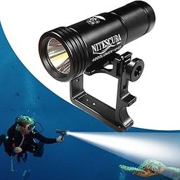 Scuba Diving Flashlights 4000 Lumen IP68 Waterproof Underwater Light for 100m/330ft CRI=90 Underwater Photography with Adjustable Handle-15