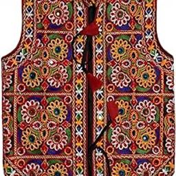 Men's Tradiotional Pure Cotton Embroidered Waist Coat Ethnic Navratri Special Kutchi Koti Jacket For Men-image-66