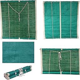 Bamboo Curtain for Balcony,Windows,Kitchen,Doors.Water Proof Blind for Home.Green (3Wx3H)-image-25