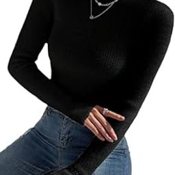 Kuku Hosiery Mock Neck Hair Wool Woolen Sweater for Adult Girls and Women | Pullover top | Woolen Plain Pullover-image-9