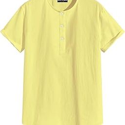 Men's Regular Fit Summer Wear Half Sleeve Cotton Mandarin Collar Chest Plain Solid Short Kurta-11