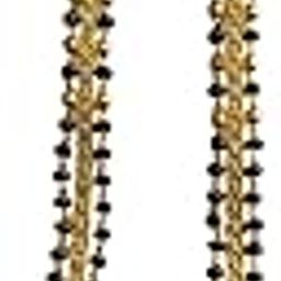 Maharashtrian Long Traditional Gold Plated Micro Polish Sayli Mangalsutra Black Beads and Vati Pendant Set for Women-image-76