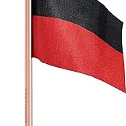 DMK Dravida Munnetra Kazhagam Car Dashboard Flag 2in x 3in with A Plastic Blush Rose Gold Base-image-90