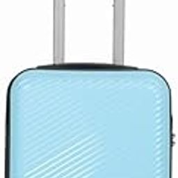 Teakwood Small Size 8 Wheels Trolley Bag, Hard Cabin with Zipper Closure, Adjustable Push Button & Cross Side Strap, Number Lock System 360 Degree (Small, Sky Blue)-picture-15