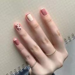 Styfy Press On | Stick On Fake Nails | Round | Artificial Designer With 24 Pcs Jelly Glue on False Nail Including Manicure Kit - Brown White Leapord Mocha-image-73
