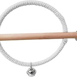 FABLOFT® Playground Natural Wooden Bird Parrot Swing Stand Cage Training Toy White-image-16